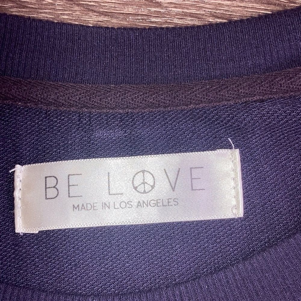 Be Love - Women's Navy Crew Neck soft Sweatshirt - Picture 3 of 11